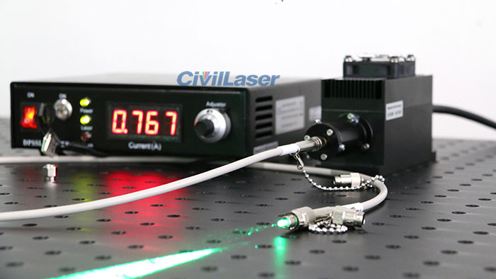 525nm fiber coupled laser